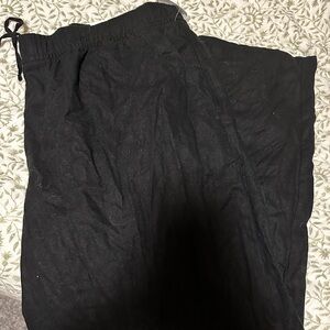 Old Navy Black High Waisted Wide Leg Linen Pants